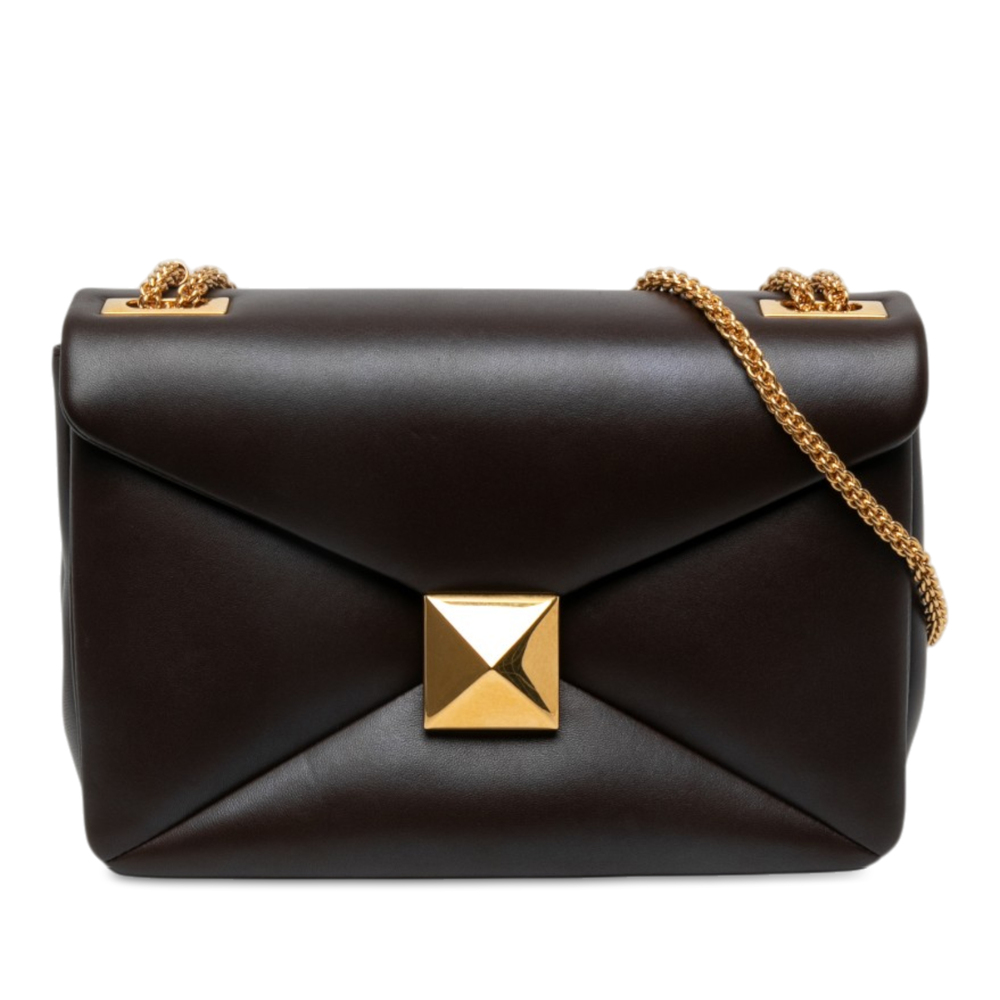Pre-Loved Valentino Nappa One Stud Chain Crossbody